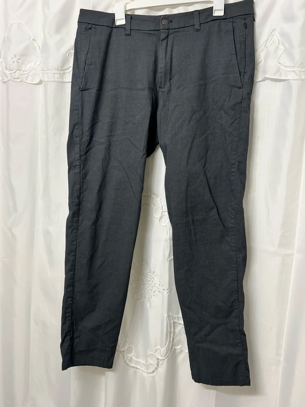 Lululemon Commission Pant Slim Oxford Obsidian Gray 36x30 ABC Golf Pants